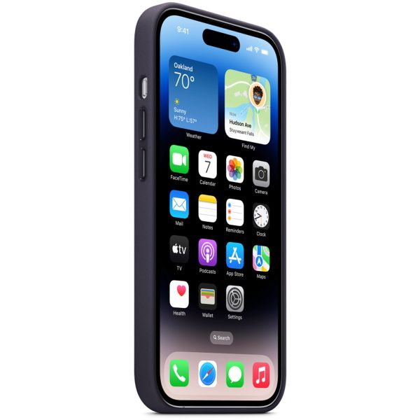 Apple Leather Back Cover with MagSafe Apple iPhone 14 Pro - Ink