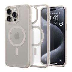 Spigen Ultra Hybrid Backcover MagSafe Apple iPhone 15 Pro - Frost Natural Titanium