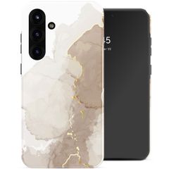 Selencia Vivid Backcover Samsung Galaxy S25 Plus - Marble Light Brown