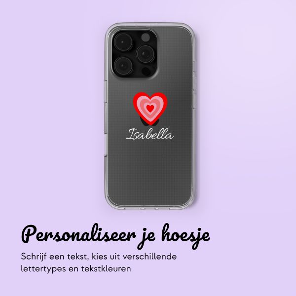 Hoesje met eigen foto en/of tekst Apple iPhone 16 Pro - Hartje