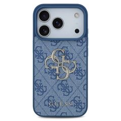 Guess 4G Metal Logo Backcover Apple iPhone 17 Pro - Blauw