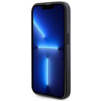 Guess Saffiano Backcover MagSafe Apple iPhone 15 Pro Max - Zwart