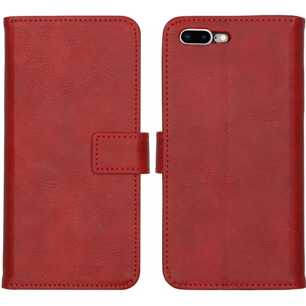 imoshion Luxe Bookcase iPhone 8 Plus / 7 Plus - Rood