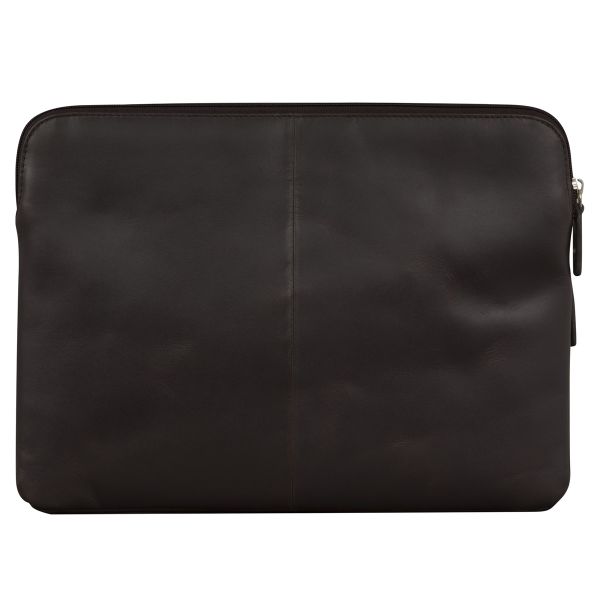 dbramante1928 Skagen Pro+ Sleeve - Laptop hoes 14 inch - Echt leer - MacBook Pro 14 inch - Hunter Dark