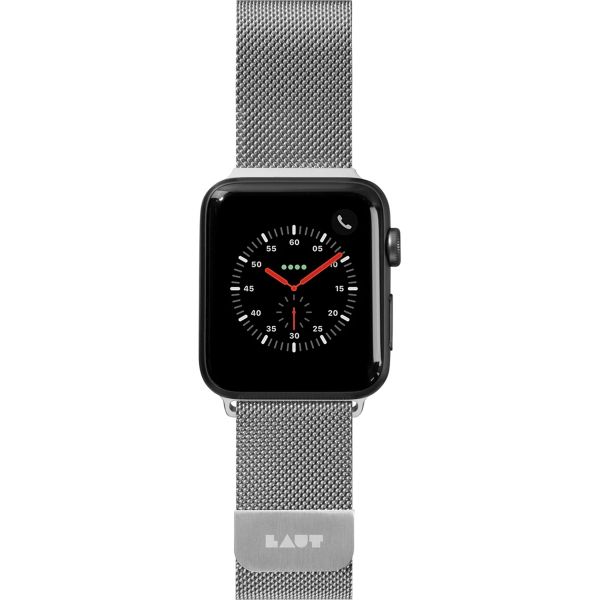 Laut Steel Loop Apple Watch Series 1-10 / SE / Ultra (2) - 42/44/45/46/49 mm - Zilver