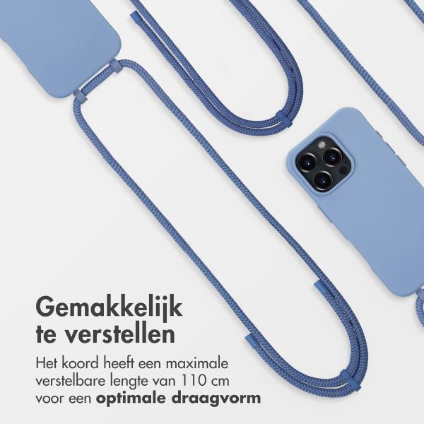 imoshion Color Backcover met afneembaar koord MagSafe Apple iPhone 16 Pro Max - Ash Blue