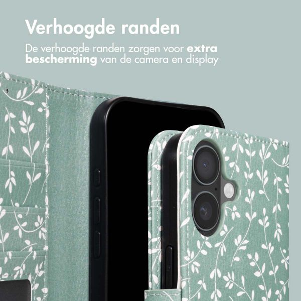 imoshion Design Bookcase Apple iPhone 17 - Smoke Green Flowers