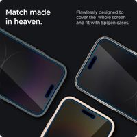 Spigen GLAStR Privacy EZ Fit Screenprotector + Applicator Apple iPhone 14 Pro Max
