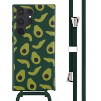 imoshion Siliconen design hoesje met koord Samsung Galaxy S23 Ultra - Avocado Green