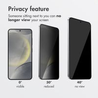 Accezz Privacy Tempered Glass Screen Protector + Applicator Samsung Galaxy S25 / S24