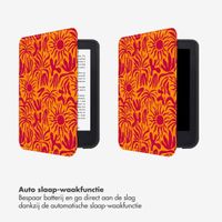 Selencia Vivid Bookcase Kobo Clara Colour / Clara BW - Tropical Vibes Apricot