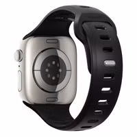 Nomad Tempo siliconen band Apple Watch Series 1 - 11 / SE / Ultra (44/45/46/49 mm) - Black