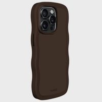 Holdit Wavy case voor de iPhone 15 Pro Max - Chocolate