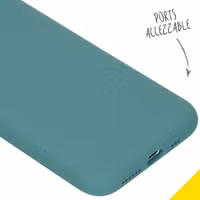 Accezz Liquid Silicone Backcover Apple iPhone 11 Pro - Donkergroen