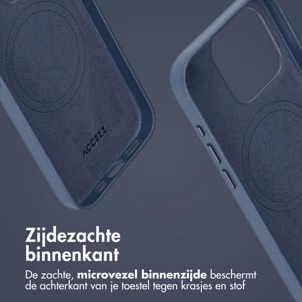 Accezz Leather Bookcase 2-in-1 met MagSafe Apple iPhone 15 Pro - Nightfall Blue