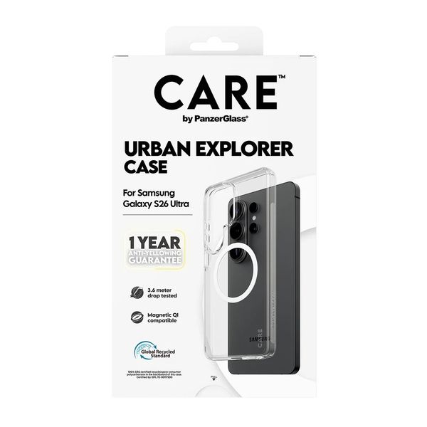 CARE by PanzerGlass Urban Combat Case Samsung Galaxy S26 Ultra - Transparant
