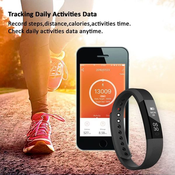 Lintelek Activity tracker - Zwart