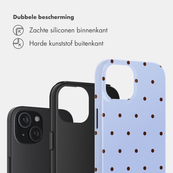 Selencia Vivid Backcover Apple iPhone 15 - Happy Dots Digital Sky