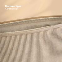 Selencia Corduroy Laptop hoes 13-14 inch - Laptopsleeve - Beige