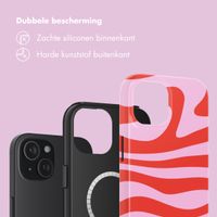 Selencia Vivid Backcover met MagSafe Apple iPhone 15 - Dream Swirl Pink