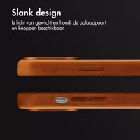 Accezz Vintage Leather Magsafe Backcover Apple iPhone 14 Pro - Tabacco Cognac