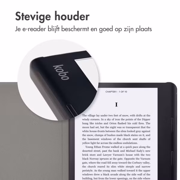 imoshion Design Slim Hard Case Sleepcover met stand Kobo Sage / Tolino Epos 3 - Black Graphic