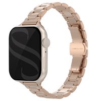 Selencia Slim Steel schakelbandje Apple Watch Series 1 t/m 9 / SE (38/40/41 mm) | Series 10 (42 mm) - Rosé goud