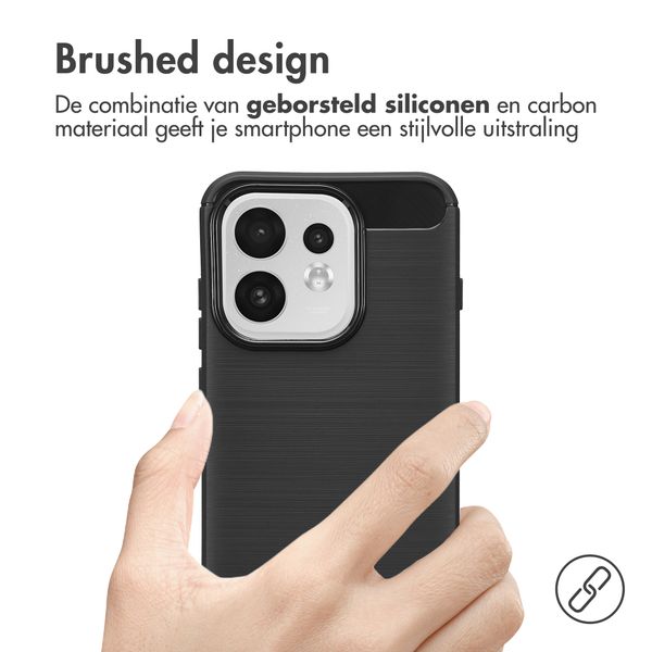 imoshion Brushed Backcover Oppo Reno 16 / 16 Pro - Zwart