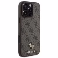 Guess 4G Metal Logo Backcover MagSafe Apple iPhone 16 Pro Max - Bruin