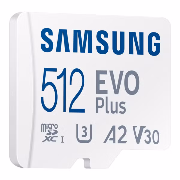 Samsung EVO Plus microSD 2024 - 512GB - inclusief SD Adapter - UHS-I/U3/Full HD/4K UHD