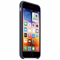 Apple Silicone Backcover Apple iPhone SE (2022 / 2020) / 8 / 7 - Abyss Blue
