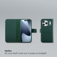 Selencia Olyn Uitneembare Bookcase met MagSafe Apple iPhone 17 Pro - Groen