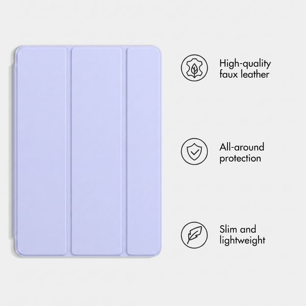 imoshion Trifold Book Case Apple iPad 11 (2025) 11 inch A16 / iPad 10 (2022) 10.9 inch - Lila