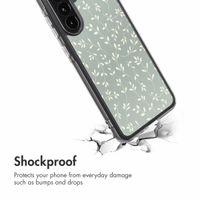 imoshion Design hoesje Samsung Galaxy A36 - Smoke Green Flowers