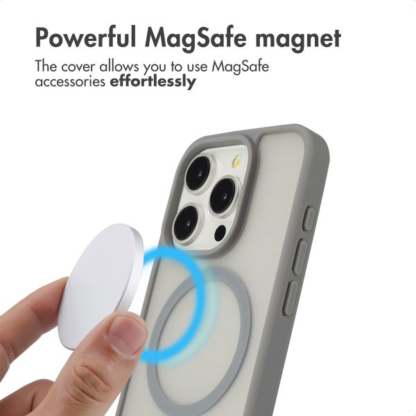 imoshion Colour Guard Back Cover with MagSafe Apple iPhone 15 Pro - Grey