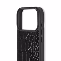 iDeal of Sweden Vegan Leather MagSafe Backcover Apple iPhone 17 Pro - Black Croco