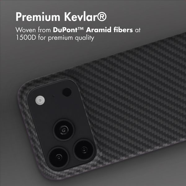 Accezz MagSafe Kevlar® Case Apple iPhone 18 Pro / 17 Pro - Black