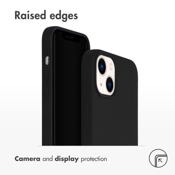 Accezz Liquid Silicone Back Cover Apple iPhone 14 Plus - Black
