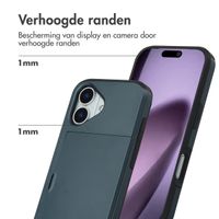 imoshion Backcover met pasjeshouder Apple iPhone 17 - Donkerblauw