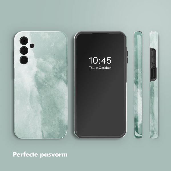 Selencia Vivid Tough Backcover Samsung Galaxy A15 (5G/4G) - Marble Grayed Jade