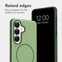 imoshion Colour Case with Thin MagSafe Ring Samsung Galaxy S25 / S24 - Dark Green