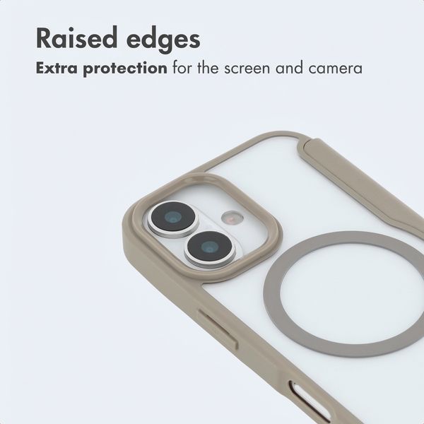 imoshion Transparent Bookcase with MagSafe Apple iPhone 16 - Beige