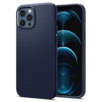 Spigen Liquid Air Backcover iPhone 12 Pro Max - Donkerblauw