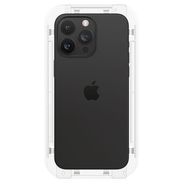 Spigen EZ Fit GLAS.tR met installatietray - Privacy Glass - 1 pack Apple iPhone 15 Pro