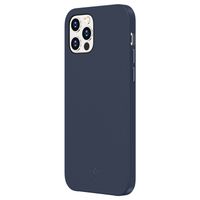 Valenta Luxe Leather Backcover iPhone 12 (Pro) - Donkerblauw