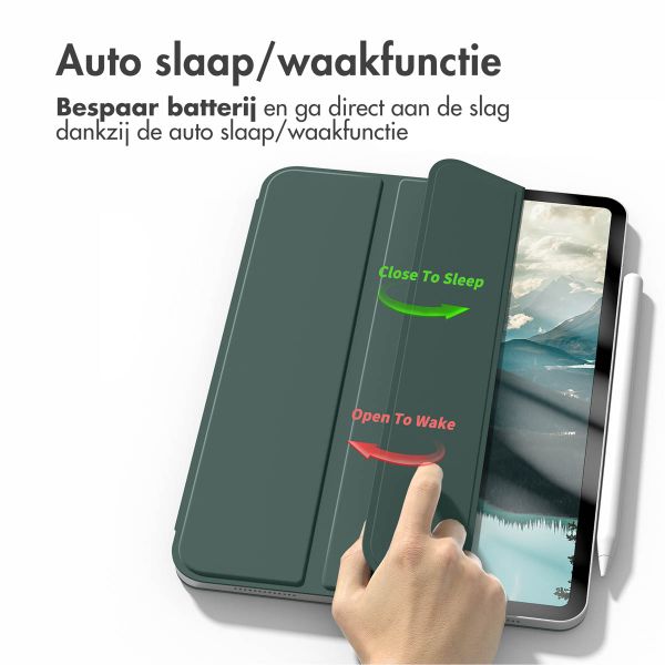 imoshion Magnetic Bookcase iPad Pro 12.9 (2020/2021/2022) - Donkergroen