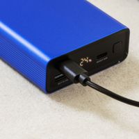 imoshion Ultra Series Aluminium Powerbank 20,000 mAh - Quick Charge and Power Delivery - Cobalt Blue