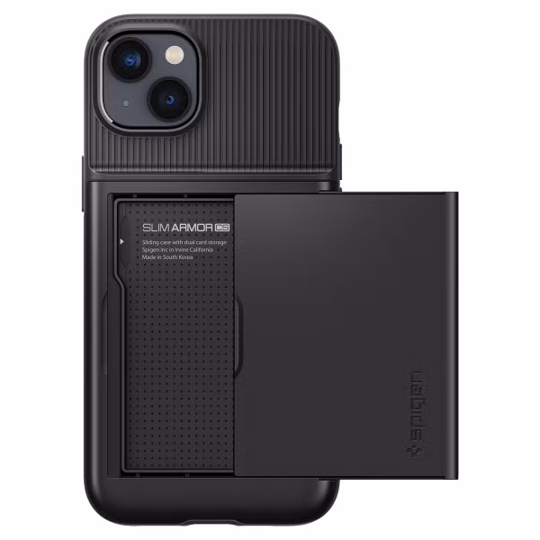 Spigen Slim Armor CS Backcover Apple iPhone 14 - Zwart