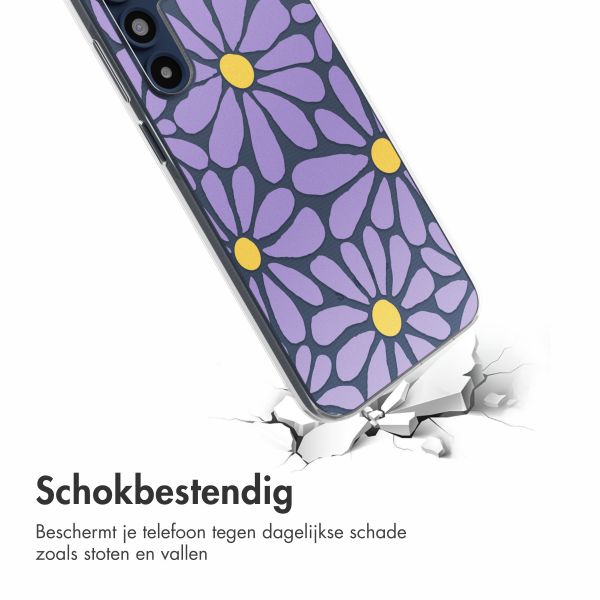 imoshion  Design hoesje Samsung Galaxy A16 - Tropical Violet Flowers Connect