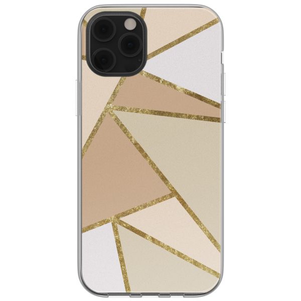 imoshion  Design hoesje iPhone 12 (Pro) - Graphic Beige